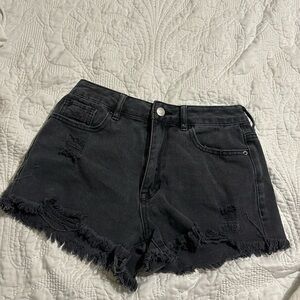 PAC SUN HIGH RISE FESTIVAL Jean shorts size 24 black